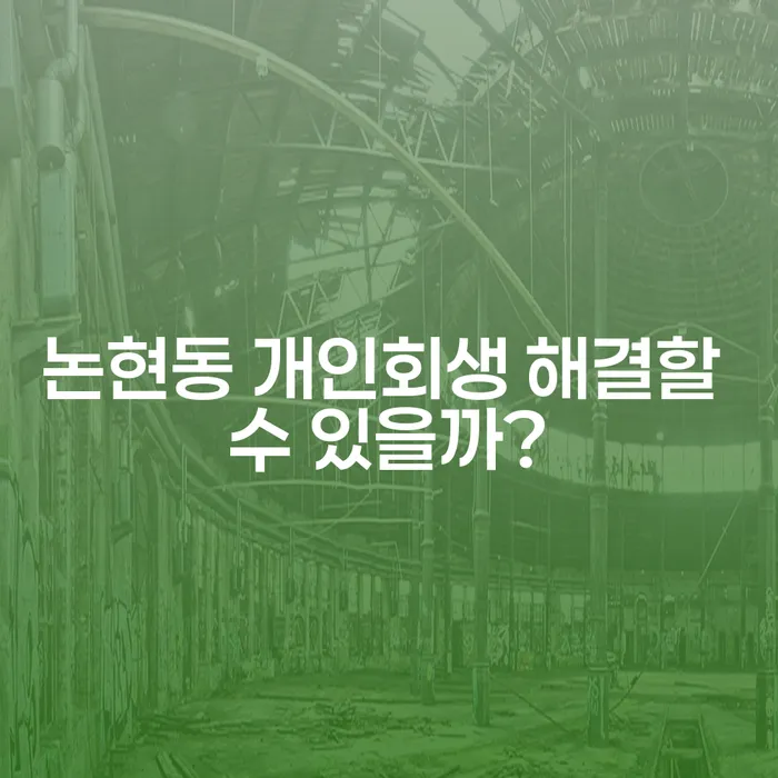 논현동 개인회생 해결할 수 있을까?