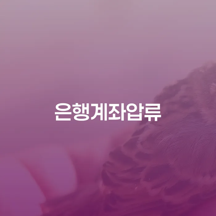 은행계좌압류가 궁금하세요? 해결책을 찾아드립니다!