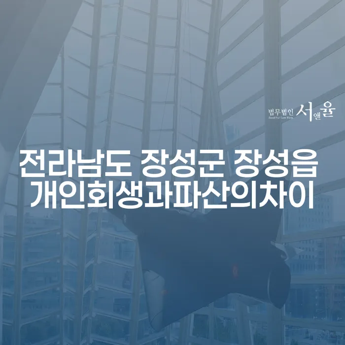 전라남도 장성군 장성읍에서 개인회생과 파산의 차이점은 무엇인가요?